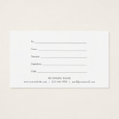 Geschenkgutschein für Goldholzgarnele (Rückseite)