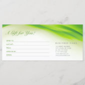 Geschenkgutschein für Grüne Welle (Rückseite)