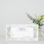 Geschenkgutschein für Grünpflanzen aus Naturmarmor (Stehend Vorderseite)