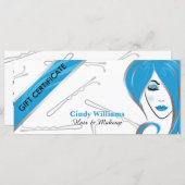 Geschenkgutschein für Haarpflege und Schminksalon (Vorne/Hinten)