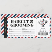 Geschenkgutschein für Haarschnitt-Barber-Shop (Vorne/Hinten)