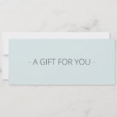 Geschenkgutschein für Haartrappe, Geschenk für Haa Einladung (Rückseite)