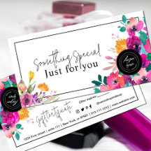 Geschenkgutschein für helle und farbenfrohe Wildbl