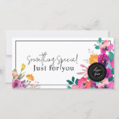 Geschenkgutschein für helle und farbenfrohe Wildbl (Vorderseite)