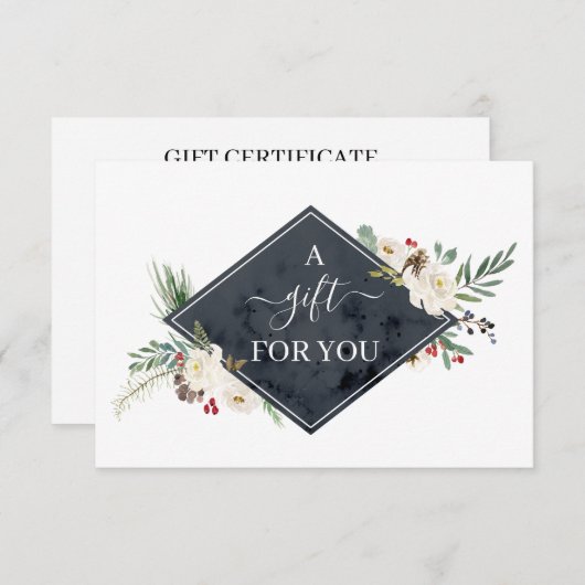 Geschenkgutschein für Holly Berry & Floral Blossom (Vorne/Hinten)