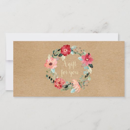 Geschenkgutschein für Hübsche Blumengarten (Vorderseite)