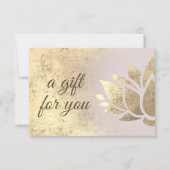 Geschenkgutschein für Imitate Folie Lotus Blume (Vorderseite)