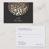 Geschenkgutschein für Innendesigner Rabattkarte (Vorne/Hinten)