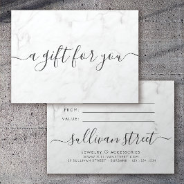 Geschenkgutschein für kleine Unternehmen aus Minim