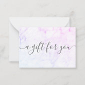 Geschenkgutschein für kleine Unternehmen aus Minim Mitteilungskarte (Vorderseite)