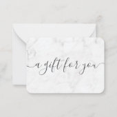 Geschenkgutschein für kleine Unternehmen aus Minim Mitteilungskarte (Vorderseite)