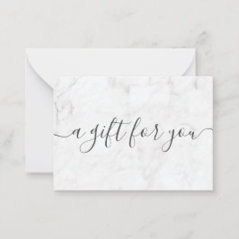 Geschenkgutschein für kleine Unternehmen aus Minim Mitteilungskarte