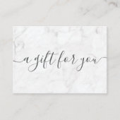 Geschenkgutschein für kleine Unternehmen aus Minim Telefonnummerkarte (Vorderseite)