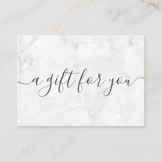 Geschenkgutschein für kleine Unternehmen aus Minim Telefonnummerkarte (Vorderseite)