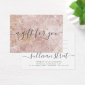 Geschenkgutschein für kleine Unternehmen in Rosa M (Schreibtisch)