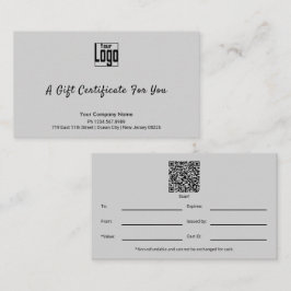 Geschenkgutschein für kleine Unternehmen Treuekarte