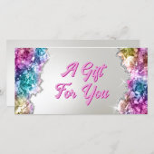 Geschenkgutschein für Kristalle (Vorne/Hinten)