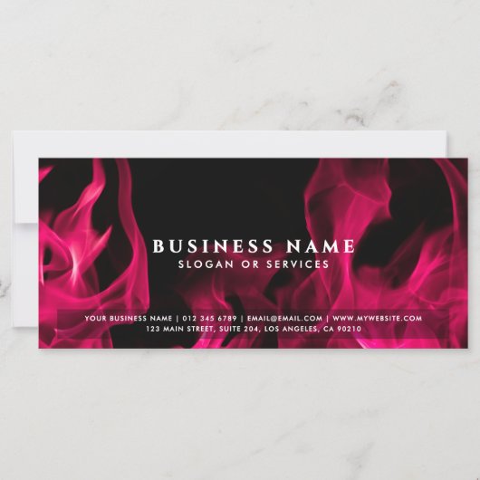 Geschenkgutschein für kühne, moderne rosafarbene F (Vorderseite)