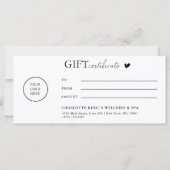 Geschenkgutschein für kundenspezifische Logos (Rückseite)