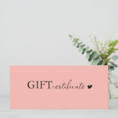 Geschenkgutschein für kundenspezifische Logos (Stehend Vorderseite)