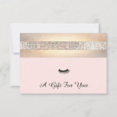 Geschenkgutschein für Lash Extensions Salon (Vorderseite)