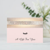 Geschenkgutschein für Lash Extensions Salon (Stehend Vorderseite)