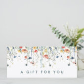 Geschenkgutschein für lebendige Wildblume (Stehend Vorderseite)