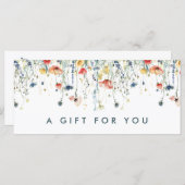 Geschenkgutschein für lebendige Wildblume (Vorne/Hinten)