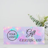 Geschenkgutschein für lila Opel (Stehend Vorderseite)