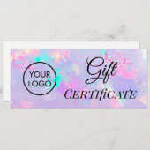 Geschenkgutschein für lila Opel (Vorne/Hinten)