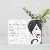 Geschenkgutschein für Mädchenhaarsalon (Stehend Vorderseite)