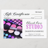 Geschenkgutschein für Makeup und Mode (Vorne/Hinten)