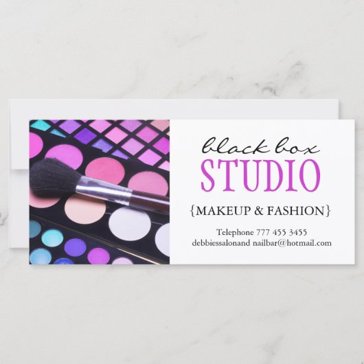Geschenkgutschein für Makeup und Mode (Vorderseite)