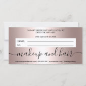 Geschenkgutschein für metallische Gradienten der m (Rückseite)