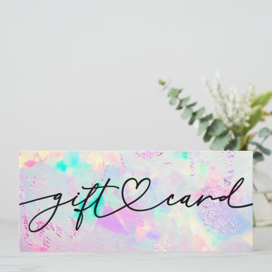 Geschenkgutschein für Mineralopal (Stehend Vorderseite)