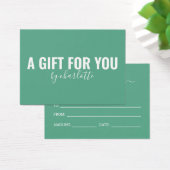 Geschenkgutschein für Minimalistische Geschenke fü (Schreibtisch)