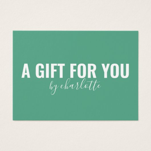 Geschenkgutschein für Minimalistische Geschenke fü (Vorderseite)