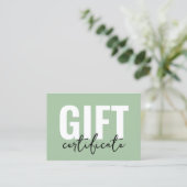 Geschenkgutschein für Minimalistische Logos Visitenkarte (Stehend Vorderseite)