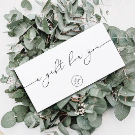 Geschenkgutschein für Minimalistische Markenbezeic