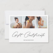 Geschenkgutschein für Minimalistische Markenbezeic Dankeskarte (Vorderseite)