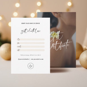 Geschenkgutschein für Minimalistische Markenbezeic Dankeskarte