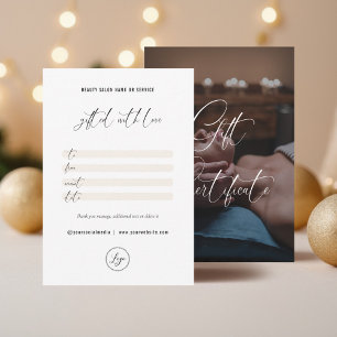 Geschenkgutschein für Minimalistische Markenbezeic Dankeskarte