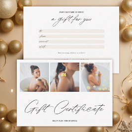 Geschenkgutschein für Minimalistische Markenbezeic Dankeskarte