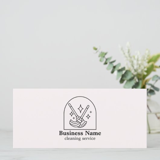 Geschenkgutschein für Minimalistische Reinigungsdi (Stehend Vorderseite)