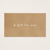 Geschenkgutschein für Minimalistische Unternehmen (Vorderseite)