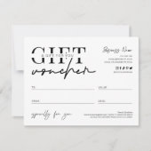 Geschenkgutschein für Minimalistische Voucher-Skri (Vorderseite)