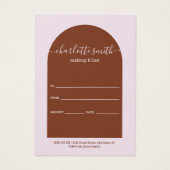 Geschenkgutschein für moderne Arch Earth Tones (Rückseite)