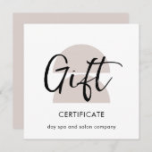 Geschenkgutschein für moderne Bögen (Vorne/Hinten)