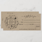 Geschenkgutschein für moderne botanische Kraft (Vorne/Hinten)