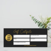 Geschenkgutschein für moderne Business-Logos Schwa (Stehend Vorderseite)